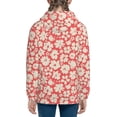 thumbnail image 6 of Picia Beige Flowers for Boys Fashion Full-zip Hoodies & Sweatshirts with Kangaroo Pocket,Zip-up Hooded Sweatshirt for Kid, Moisture Wicking & Breathable-Medium, 6 of 6