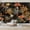 Color 2, variant on Wallpaper Black White Pop Red Japanese Temple Autumn Fall Landscape Mount Peel and Stick Wall Murals 69"H x 96"W Removable PVC Wall Paper Self-Adhesive Wall Paintings Art for Bedroom Living Room