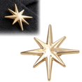 thumbnail image 3 of fuxzkrlz Alloy Eight-pointed Star Brooch Pin, Star Shape Decorative Jewelry, Clothing Accessory for Suits Coats Scarves Shawls Bags, 3 of 7