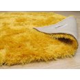 thumbnail image 3 of Handmade Polyester Yellow Contemporary Solid London Shag Rug, 3 of 4