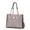 Light Grey, variant on Makenna Vegan Leather Womens Shoulder Bag by Mia K