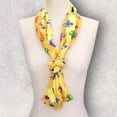 thumbnail image 2 of Mardi Gras Fleur de Lis Patterned Lightweight Scarf, 2 of 4