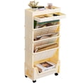 thumbnail image 1 of Carro Utilitario AGTEK de 5 Niveles con Ruedas, Beige, 1 of 8