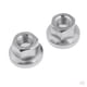 thumbnail image 1 of Rueda de BMX / MTB Bike AXLE NUTS 3/8 "Components Silver - de 4 Piezas, 1 of 9