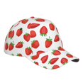 thumbnail image 3 of Balery Baseball Cap Adjustable Size for Running Workouts and Outdoor Activities All Seasons Dad Hat(Strawberries), 3 of 9