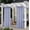 Navy, variant on Burlap Linen Look Outdoor Curtain for Patio - 2 Panels Waterproof Tab Top Sheer Curtains for Pergola, Porch, Cabana and Gazebo Indoor/Outdoor Voile Sheer Drapes, 52 x 84 Inch, Linen