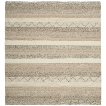 SAFAVIEH Natura Rylan Geometric Area Rug, Beige, 5' x 5' Square