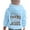 1#Blue, variant on Kiijoy Toddler Girls Hoodie Casual Letter Print Pullover Hooded Sweatshirt, Sizes 3-4