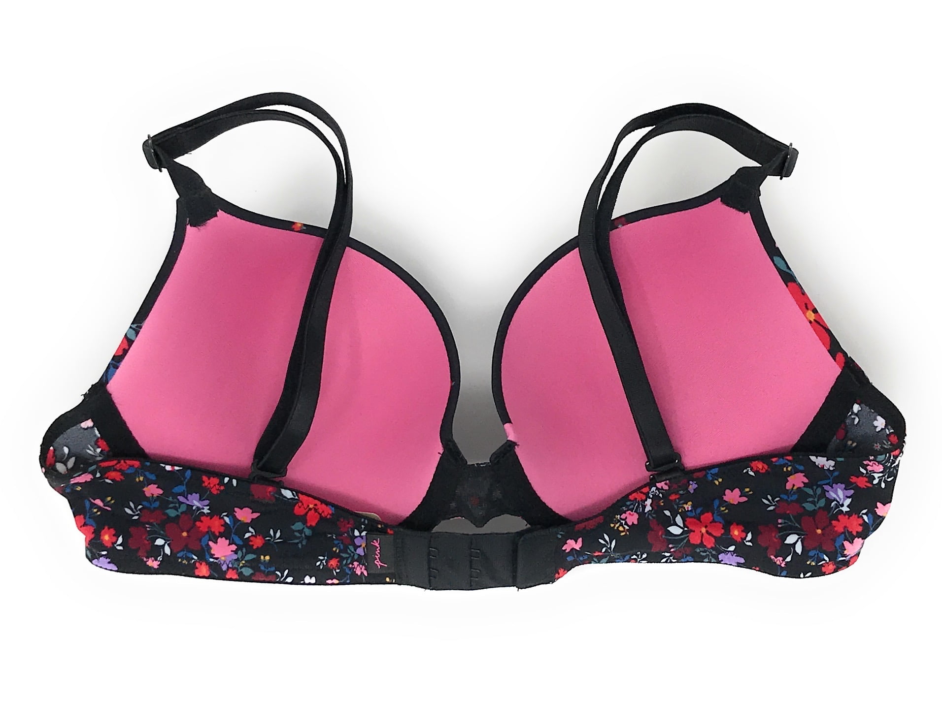 Buy Victoria's Secret PINK Pure Black With Pink Floral Wear Everywhere  Wireless Lightly Lined Push Up Bra from Next Denmark