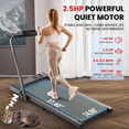 thumbnail image 6 of Treadmill 2 in 1 for Home/Office, Patbrela 300 Lbs Walking Pad Treadmill with HandleBar,Under Desk Treadmill with Mat, Touch Control,LED Display & Remote Control, 6 of 8