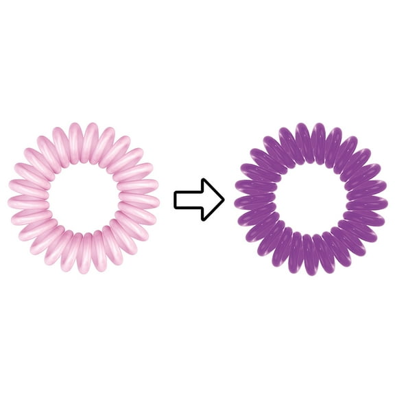 Magic Mermaid , Invisibobble "UV Original" Hair Ring , Hair Beauty Product - Pack of 1 w/ Sleek Pin Comb