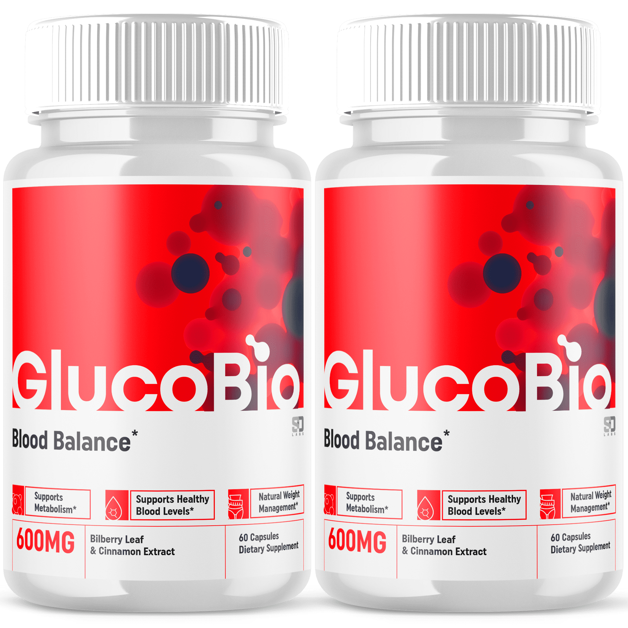 GlucoBio Advanced Blood Support Supplement 2 Pack