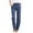 Blue, variant on Aofany Linen Pants For Women High Waisted Pants Drawstring Elastic Business Casual Pants Work Pants Paper Bag Pants Loose Flowy Dress Pants Comfy Trousers Straight Pants With Pockets