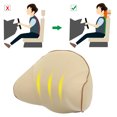 thumbnail image 3 of Coche Asiento Cuello Cabeza Descanso Almohada Memoria Espuma con Elástica Correa Beige Unique Bargains cojines de asiento automotriz, 3 of 6