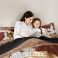 thumbnail image 5 of Homewish Cowgirl Boots Hat 2pcs Bedding Comforter Set For Adults Boys Girls,Retro Rustic Cabin Twin Comforter Sets,Western Cow Print Breathable Bedding Set,Luxury Bedroom Decor,Reversible, 5 of 8