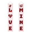 thumbnail image 2 of 2PCS Happy Valentines Day Banner for Valentines Day Decor Red Heart Valentines Day Door Porch Signs Decorations for Home Wall School Office Indoor Outdoor Party Supplies Decor, 2 of 5