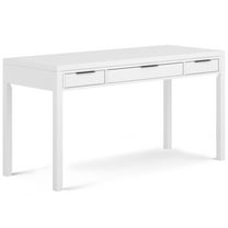 Simpli Home Hollander SOLID WOOD Contemporary 60 inch Wide Desk in White
