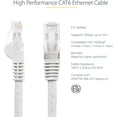 thumbnail image 3 of StarTech 3ft CAT6 Ethernet Cable - White CAT 6 Gigabit Ethernet Wire -650MHz 100W PoE++ RJ45 UTP Category 6, 3 of 5