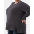 thumbnail image 5 of Terra & Sky Women’s Plus Thermal Tunic Top, Sizes 0X-4X, 5 of 5