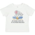 thumbnail image 3 of Inktastic My Nana Loves Me to the Moon and Back Elephants in Clouds Boys or Girls Baby T-Shirt, 3 of 5