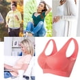 thumbnail image 5 of Sujetador sin costuras de cobertura completa para mujer con acolchado extraíble, sujetador deportivo de malla ahuecado con ventilación para una experiencia cómoda, 5 of 5