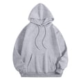 thumbnail image 4 of MHFRRA Sudadera con Capucha y Estampado de Moda, Informal, de Manga Larga, Suave y Cómoda, para Uso Diario En Otoño E Invierno, para Actividades Al Aire Libre, Ligera y Cálida Gris claro, 4 of 4