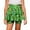 Green, variant on Girls Glitter Leopard Print Performance With Tutu Shiny Sequin Sun Dress Shorts For Dance Party Gold