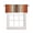 Orange, variant on Burnt Orange Kitchen Valances for Windows Farmhouse Linen Window Valance Curtain for Living Room Window Treatment Farmhouse Wood Grain Brown Vertical Striped Valance Rod Pocket Topper, 60 x 18 Inch