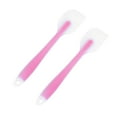 thumbnail image 3 of 2pcs Silicone Cream Scraper Large Size Silicone Scraper Translucent Cream Scraper Cake Spatula Baking Tools for Home Restaurant(Red), 3 of 8