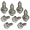 Stainless-Slotted, variant on OttoSpeed Rustproof License Plate Screws, Black Stainless Steel, 8-Pack
