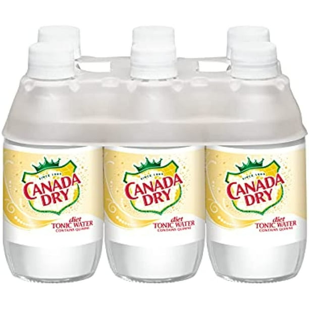 Canada Dry Diet Tonic Water, 10 Fluid Ounce Plastic Bottle, 6 Count
