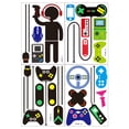 thumbnail image 5 of Pegatinas de pared para sala de juegos brillar controlador de videojuegos vinilo Gamer Boy 21x30cm, 5 of 5