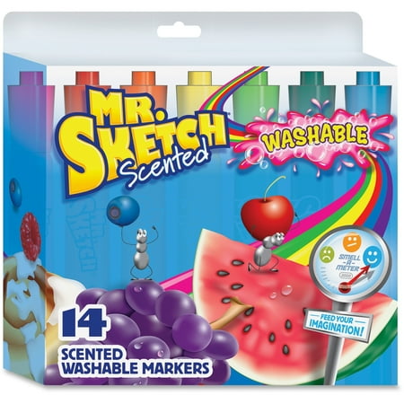 Mr. Sketch® Scented Washable Chisel Marker Sets, 14-Color