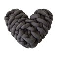 thumbnail image 2 of POINTERTECK Handmade Weave Knot Cushion Heart Shaped Macaron Color Cushion Decor Home Home Heart Shaped Cushion Handmade Weave Knot Cushion Heart Shaped Macaron Color Cushion Decor  Khaki, 2 of 6