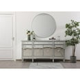 thumbnail image 3 of 72 inch mirrored credenza in silver, 3 of 12