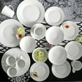 thumbnail image 3 of Gibson Home Noble Court Ceramic Dinnerware Set in White, Set of 30, 3 of 5