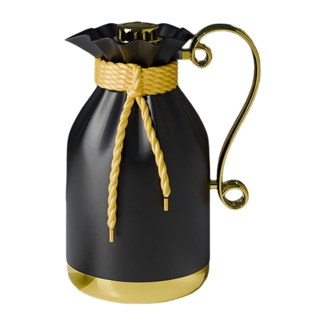 Cafetera térmica aislada estilo árabe con de 950 ml, regalo de inauguración de casa, tetera, hervidor de agua para fiestas, camping y cocina. Oro