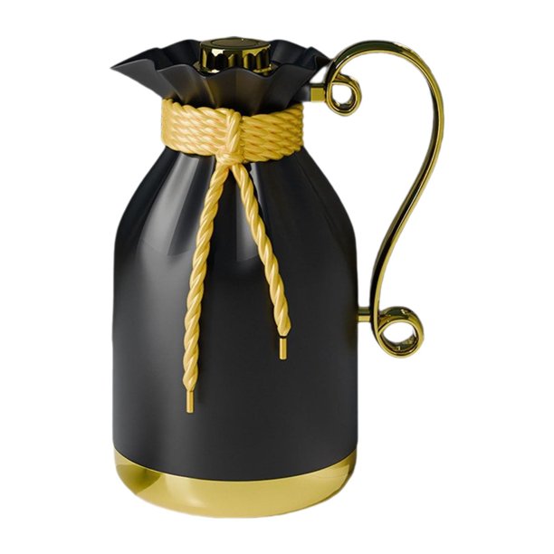 Cafetera y tetera estilo árabe versátil con aislamiento de 1000 ml, ideal para fiestas. Oro
