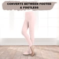 thumbnail image 3 of EMEM Apparel Women's Ladies Solid Colored Opaque Dance Ballet Costume Microfiber Footed Tights Stockings Fashion Brown A, 3 of 5