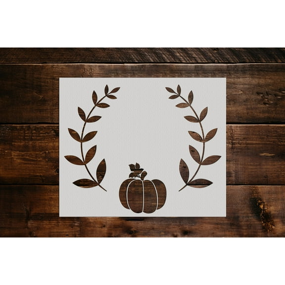 Pumpkin Stencil - Art and Wall Stencil (6"x5")