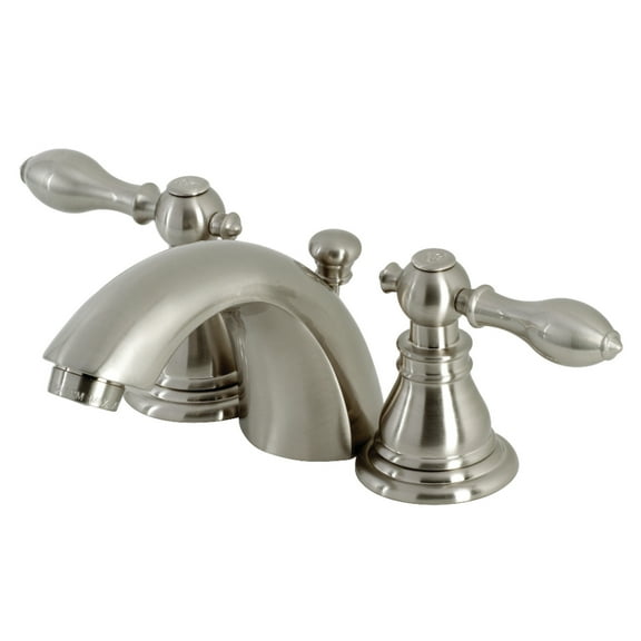Kingston Brass KB958ACL American Classic Mini-Widespread Bathroom Faucet, Brushed Nickel