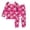 1-Hot Pink, variant on Shadoumai Halloween Pajamas Size 14-16 Round Neck Ghost Print Long Sleeve Family Easter Outfits Matching Sets Casual Conditioning Clothes Sleepwear for