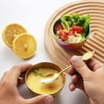 thumbnail image 2 of Stainless Steel Sauce Dishes Small Dessert Ice Cream Cups Mini Individual Saucers Bowl Round Seasoning Dishes Sushi Dipping Bowl for Kitchen 8 Pack (Gold, 3.35 inch), 2 of 9