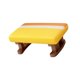 thumbnail image 5 of Reposapiés tapizado con patas de madera, banco rectangular, taburete escalonado, pequeño bajo Amarillo, 5 of 9