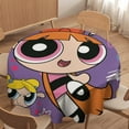 thumbnail image 4 of The Powerpuff Girls Round Tablecloth Print Decorative Table Cover Washable Table Cloths for Dining Party Picnic 60x60in, 4 of 8