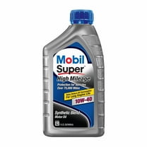 Mobil Super High Mileage Synthetic Blend Motor Oil 10W-40, 1 Quart