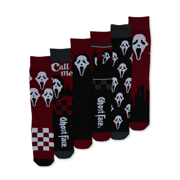 Ghostface Socks, 6-Pack