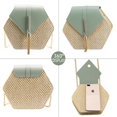 thumbnail image 7 of Women's Crossbody Bag Cute Straw Shoulder Bag Woven Summer Clutch Purses Geometry Style Handbag 2022 Summer New, 7 of 7