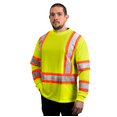 thumbnail image 5 of JORESTECH Hi-Vis Long Sleeve Safety Shirt, Two-Toned (Yellow, 4XL), 5 of 7