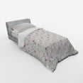 thumbnail image 3 of Ambesonne Floral Bedding Set 4 Pcs, 3D Design of Magnolia, Queen, Multicolor, 3 of 3